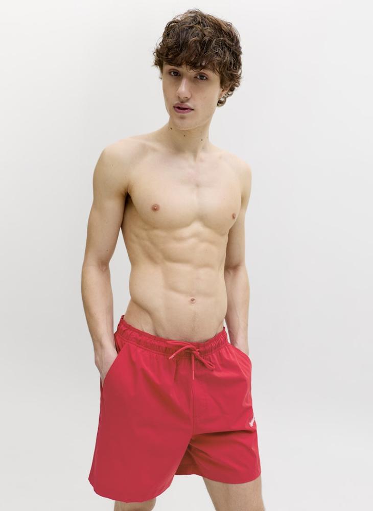 JACK & JONES Logo Drawstring Swim Shorts - Image 3